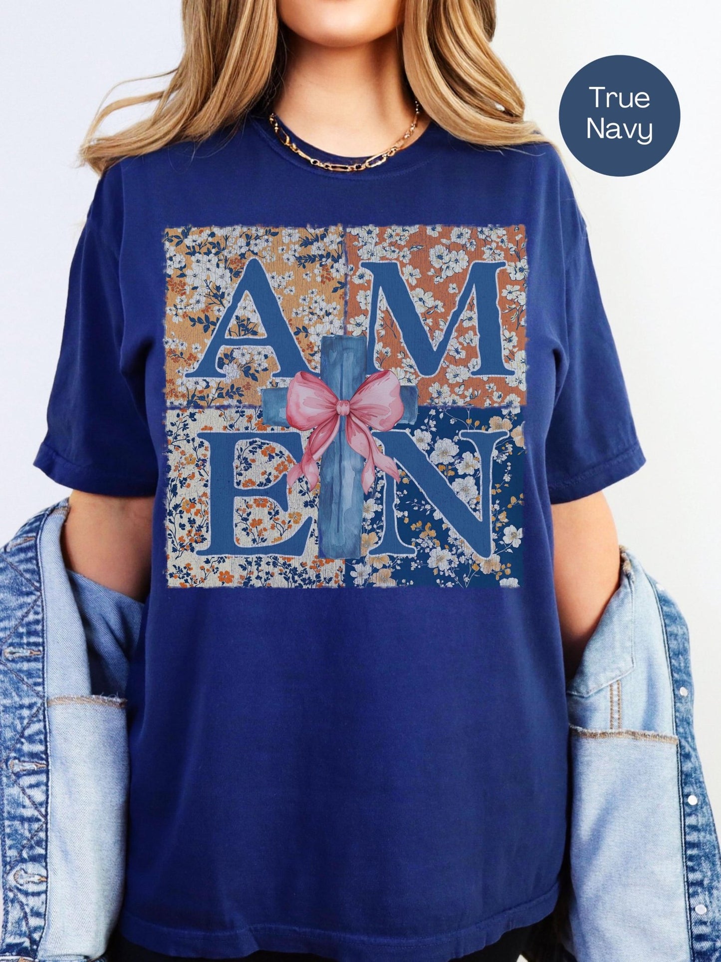 floral cross t-shirt