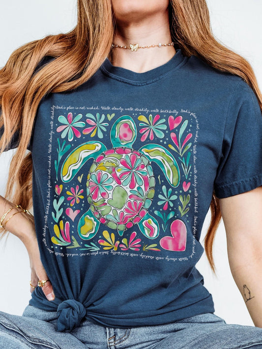 Oversized Comfort Colors Christian t-shirt for women featuring Bible verse design perfect for Bible study groups moms and Jesus lovers seeking stylish religious apparel