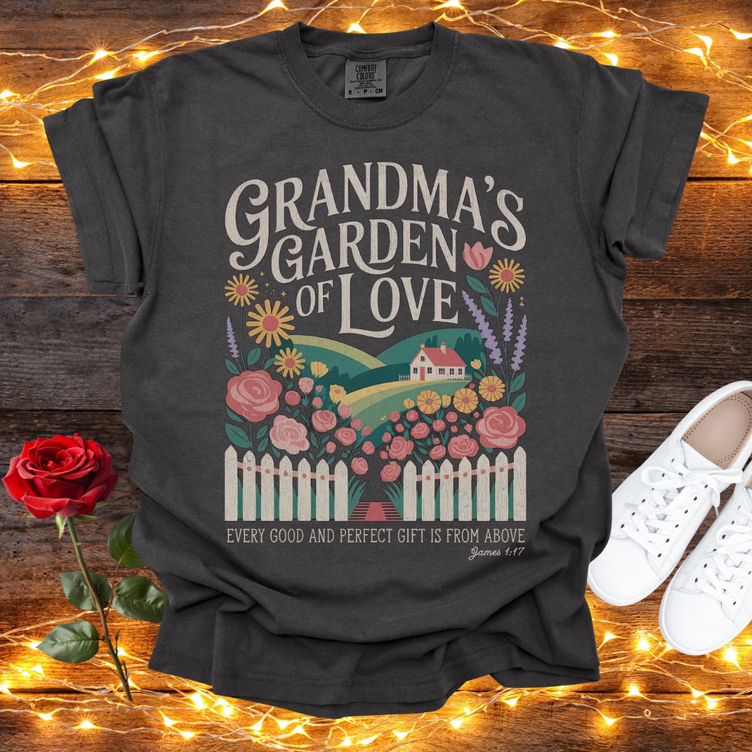 Grandma's Garden of Love Comfort Colors Tee Pepper