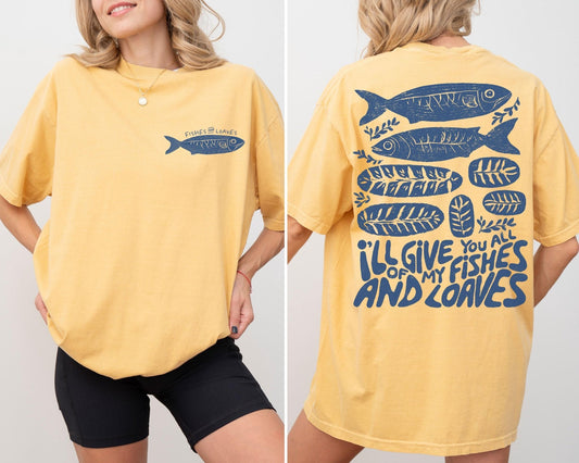 miracle of loaves and fishes tee