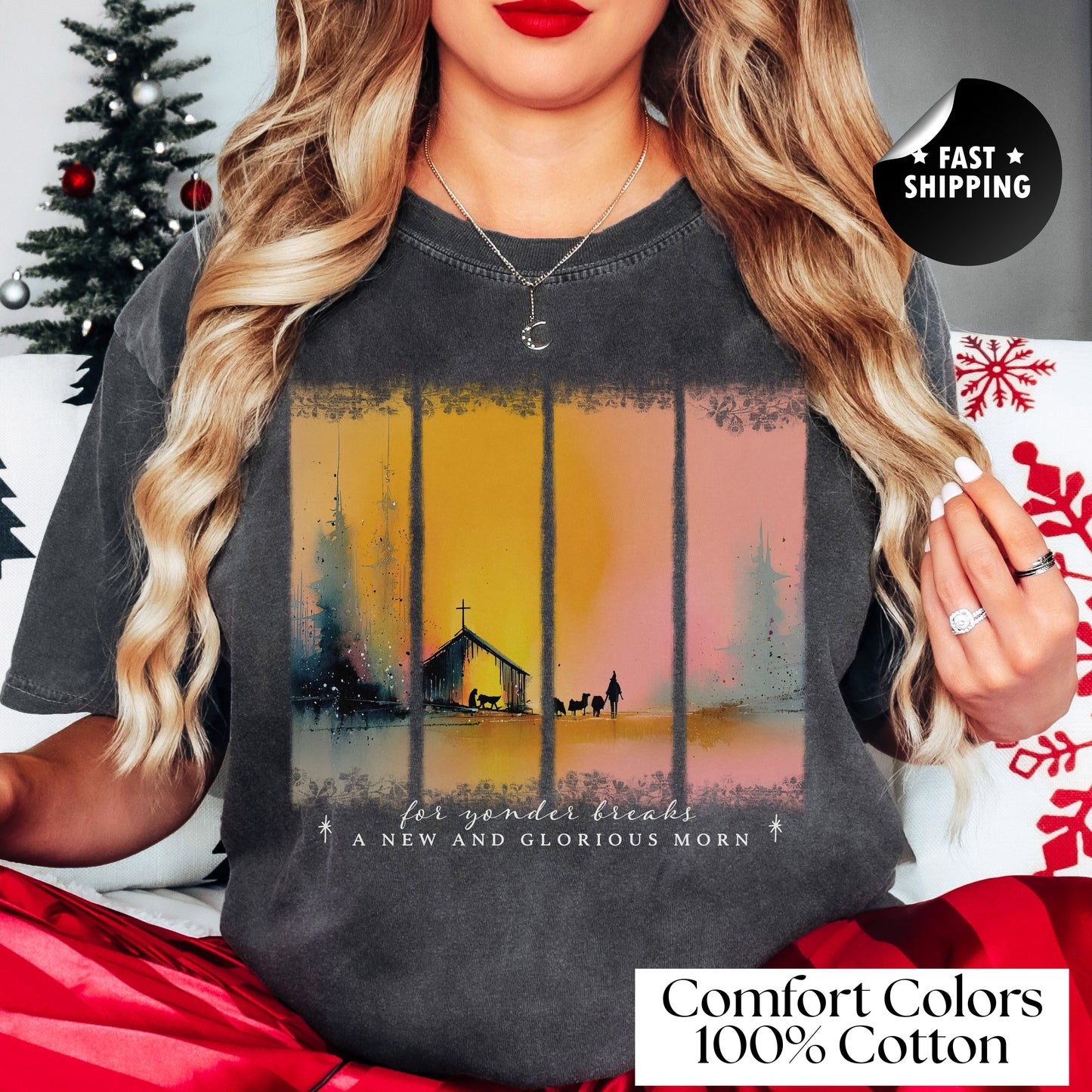 Yonder Breaks Nativity T-Shirt