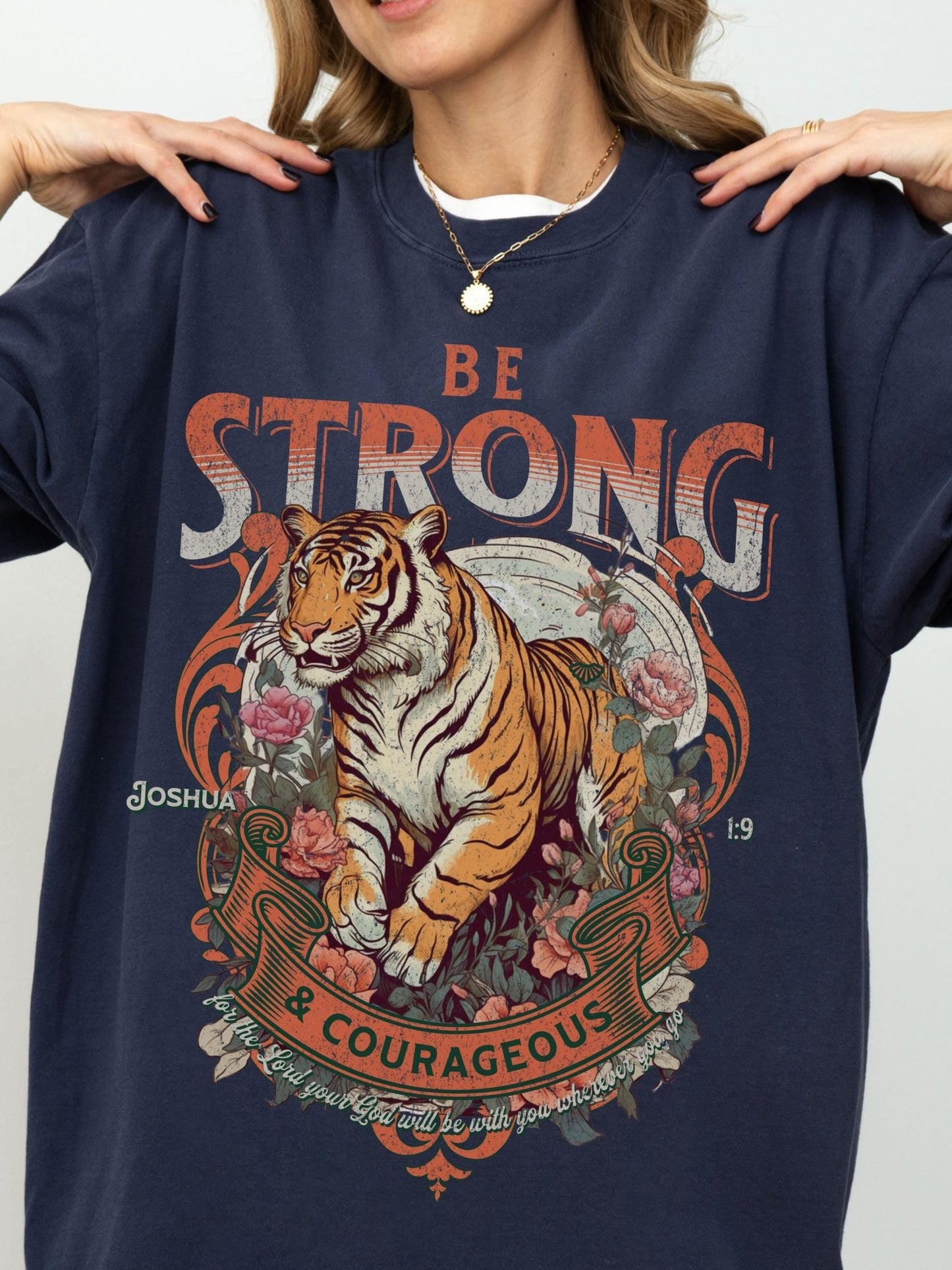 Joshua 1:9 tiger shirt