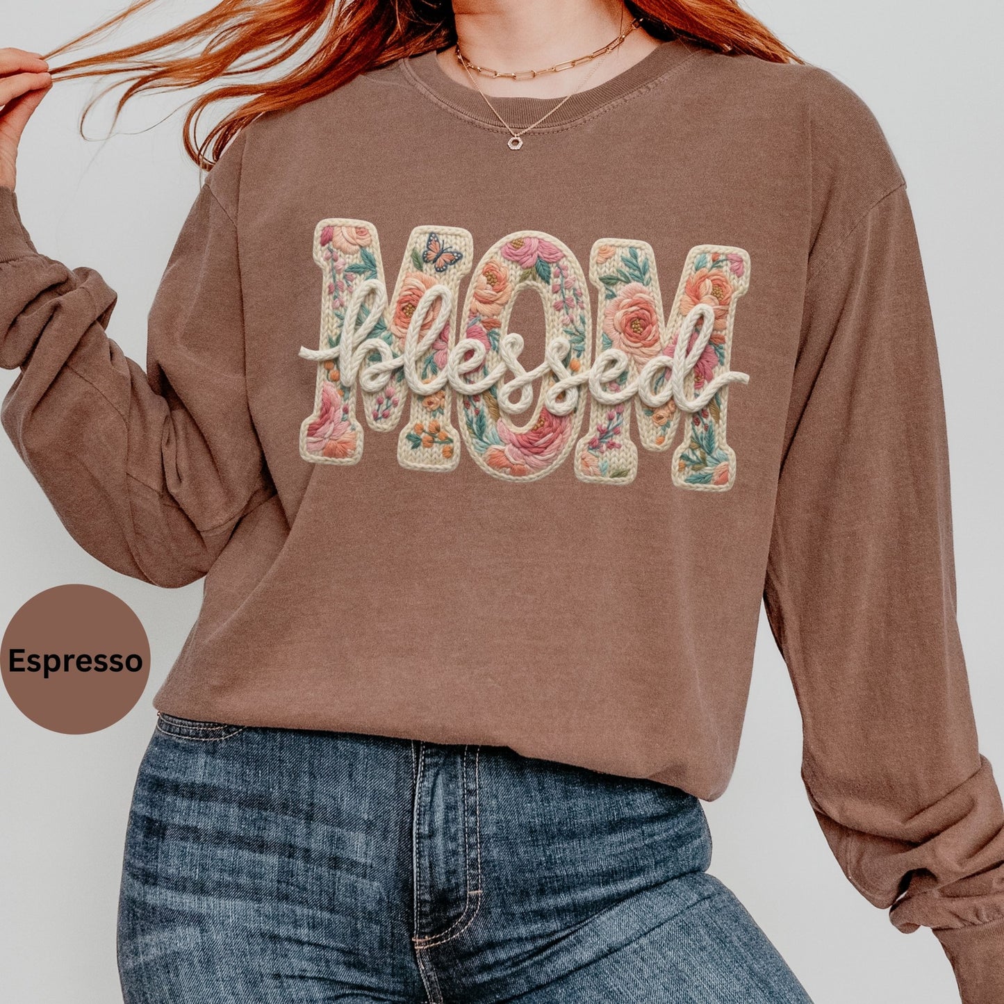 Blessed Mom Long Sleeve Tee
