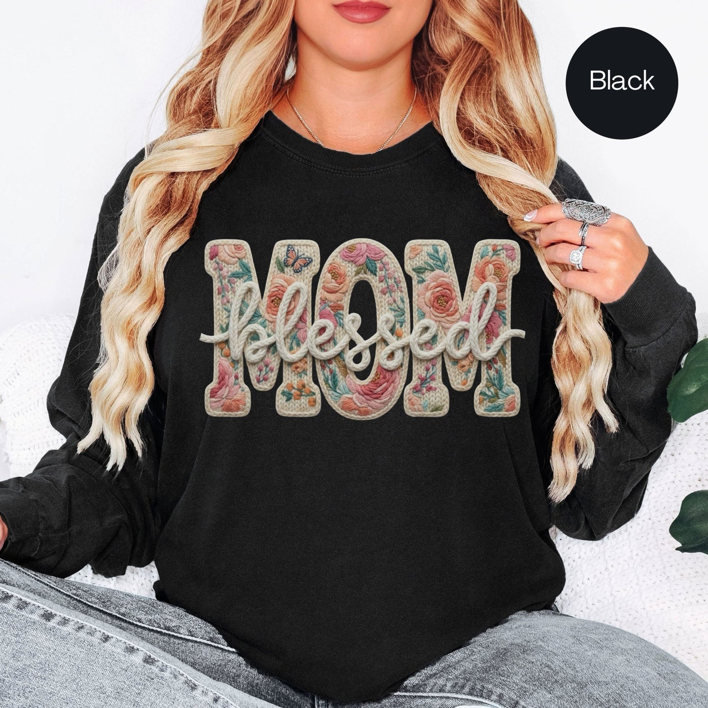Blessed Mom Long Sleeve Tee