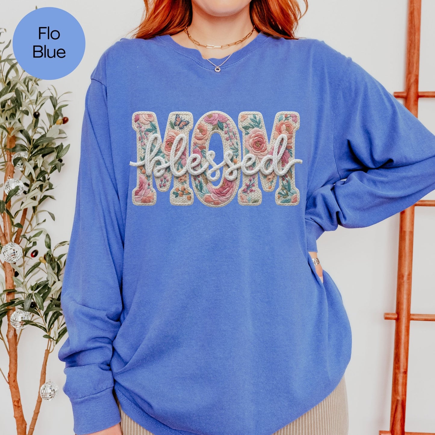 Blessed Mom Long Sleeve Tee
