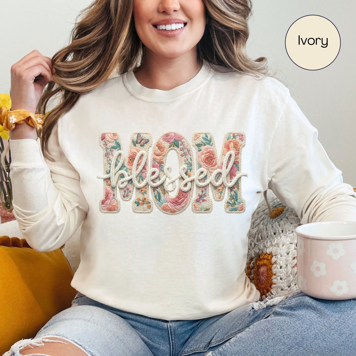Blessed Mom Long Sleeve Tee