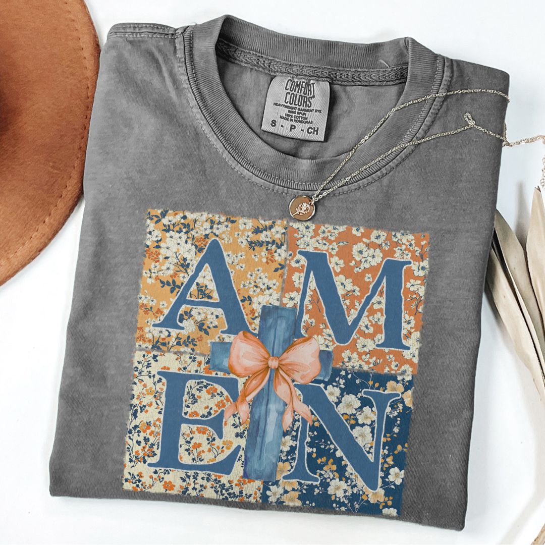 Christian Floral Amen Tee