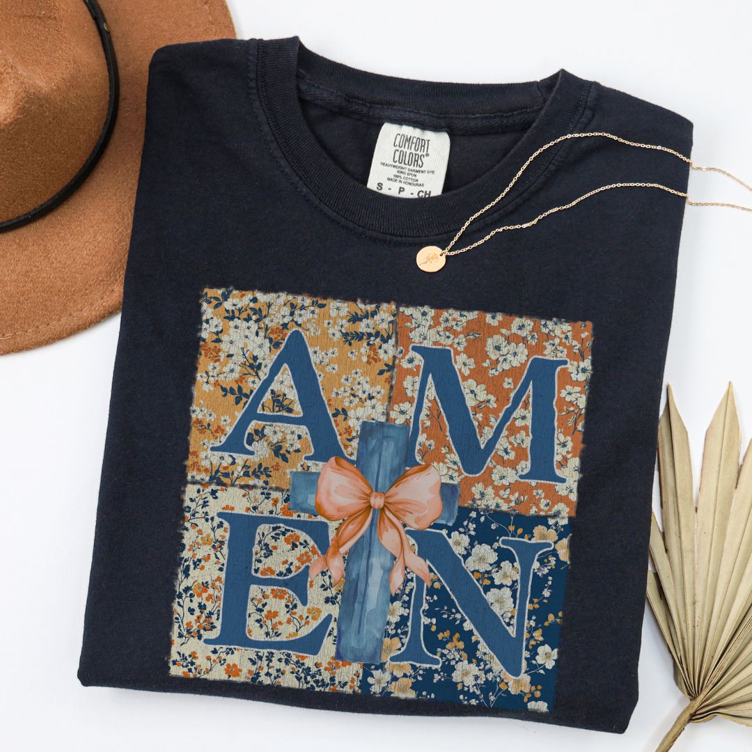 Christian Floral Amen Tee