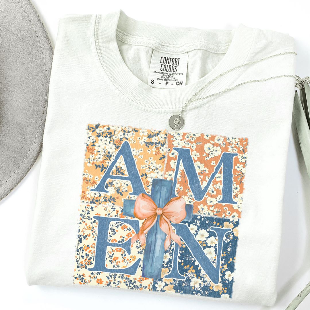 Christian Floral Amen Tee