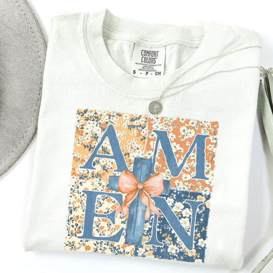 Christian Floral Amen Tee