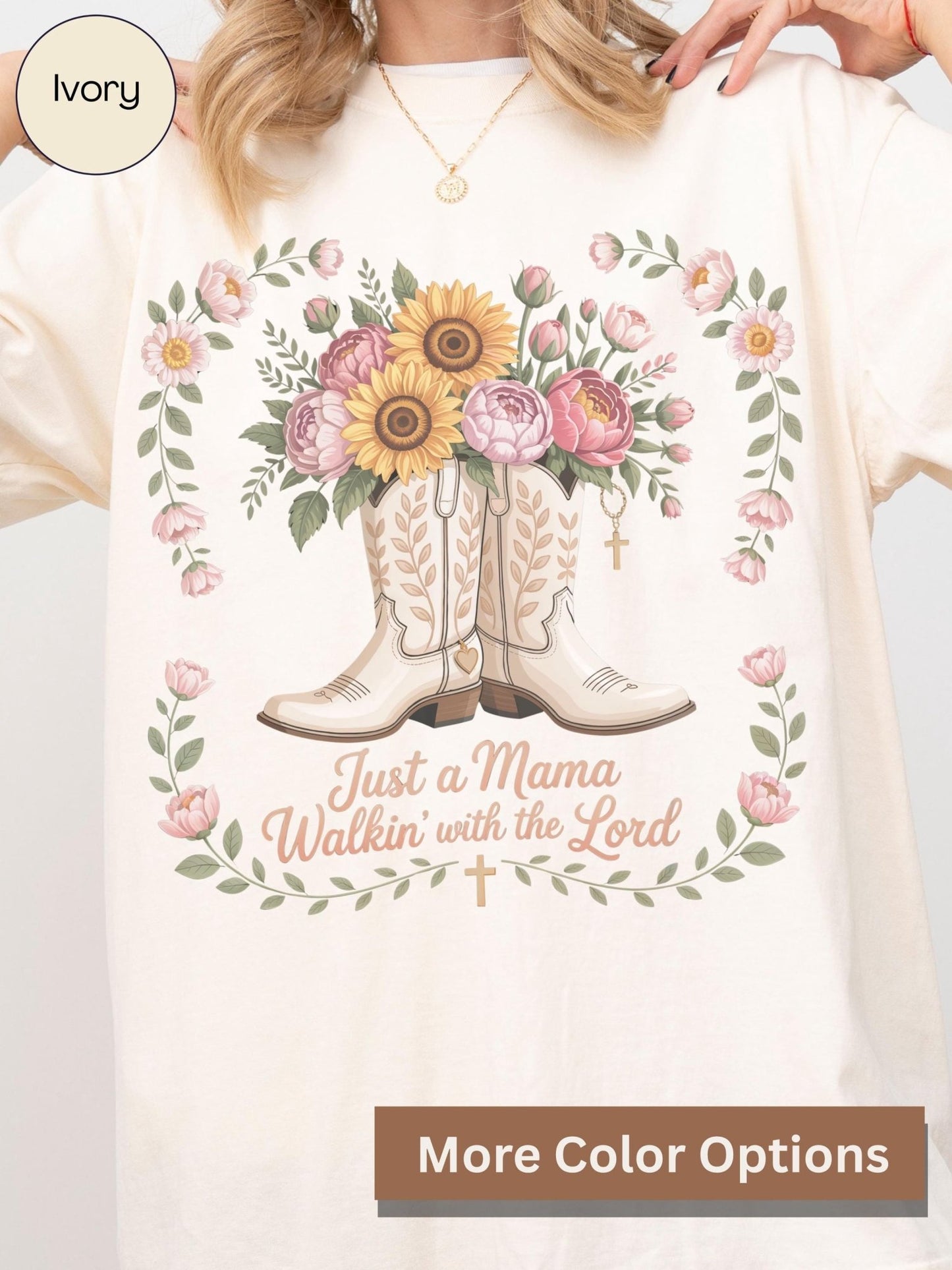 Christian Cowgirl Mama Tee