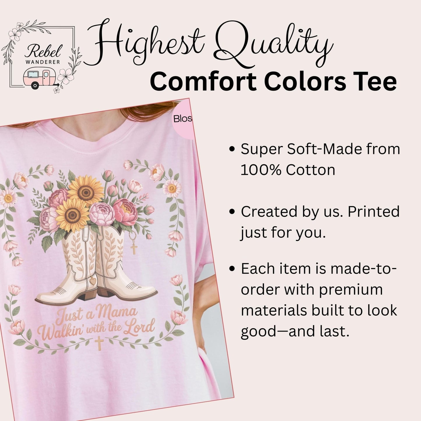 Christian Cowgirl Mama Tee