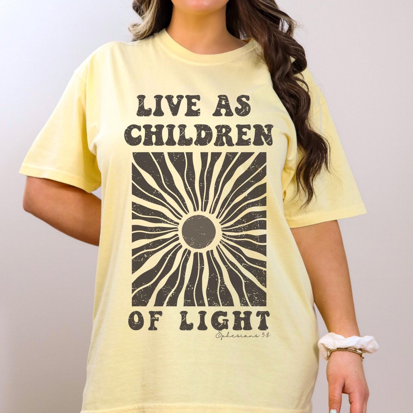 Christian Graphic Design Distressed Bible Verse Shirt Casual Christian Wear Christian Statement Clothing Positive Message T-Shirt Unisex Comfort Colors Tee