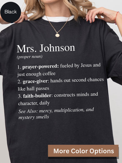 personalized teacher name