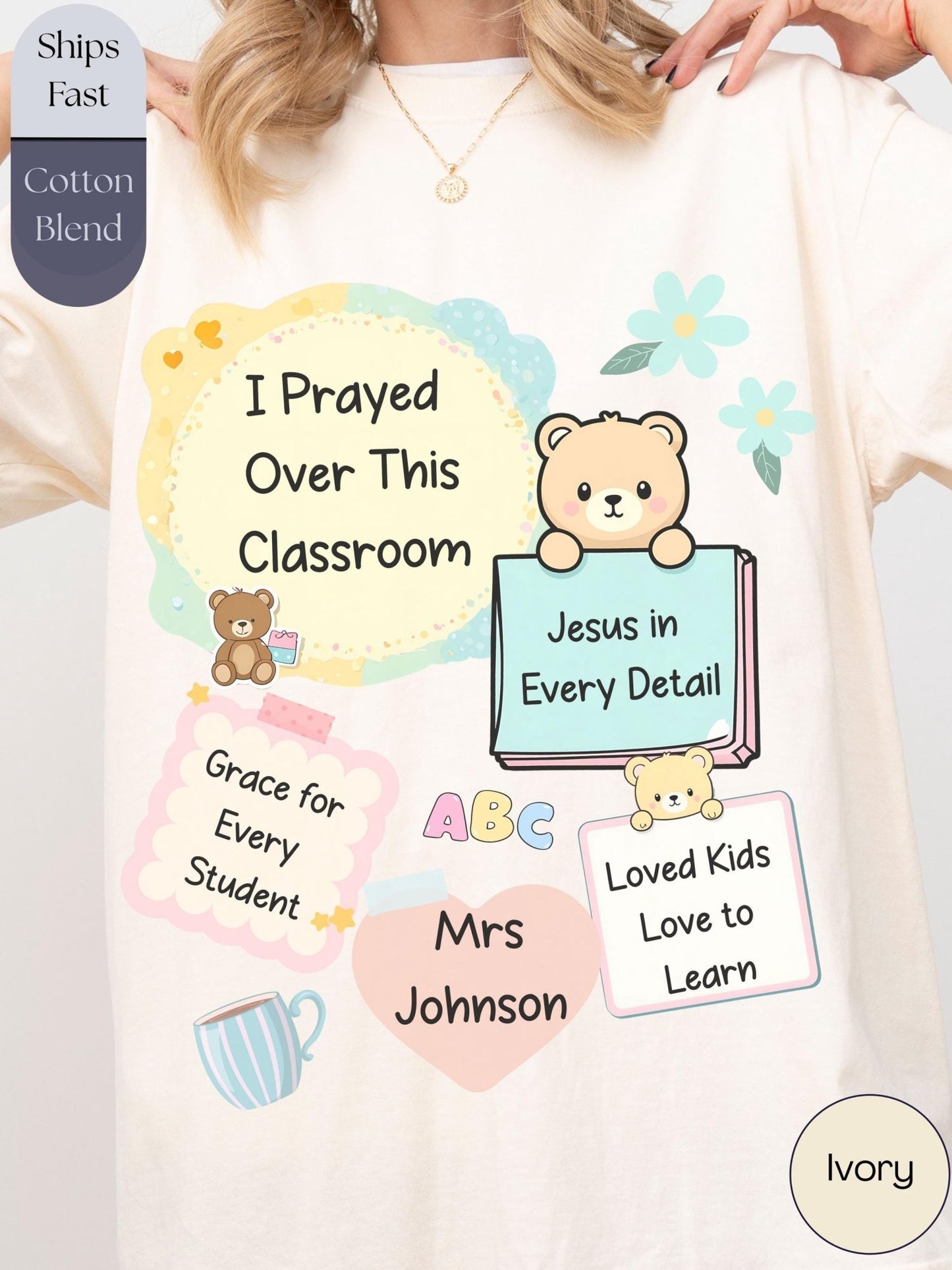 Faith-based classroom design on tee