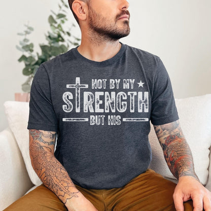 Faith based t-shirt for men designed with scripture themed message a great spiritual gift for him on birthdays holidays or church events