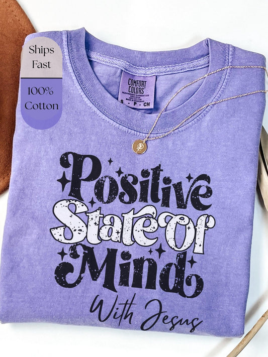 Comfort Colors t-shirt with faith quote
