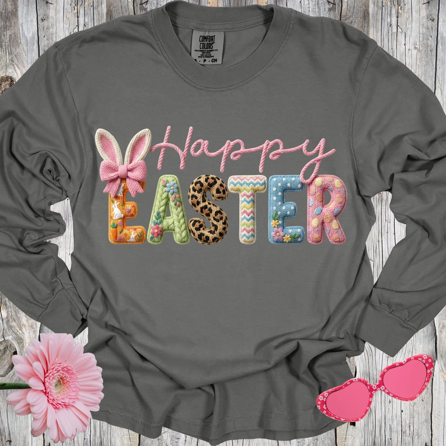 Comfort Colors Happy Easter Shirt
