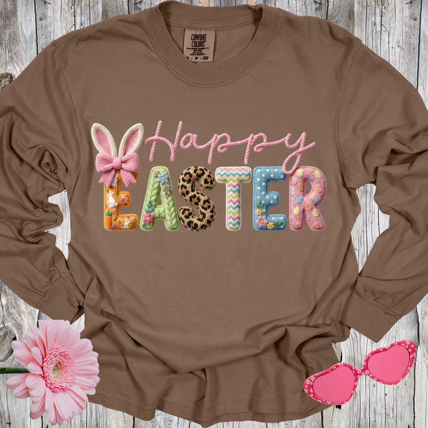 Comfort Colors Happy Easter Shirt