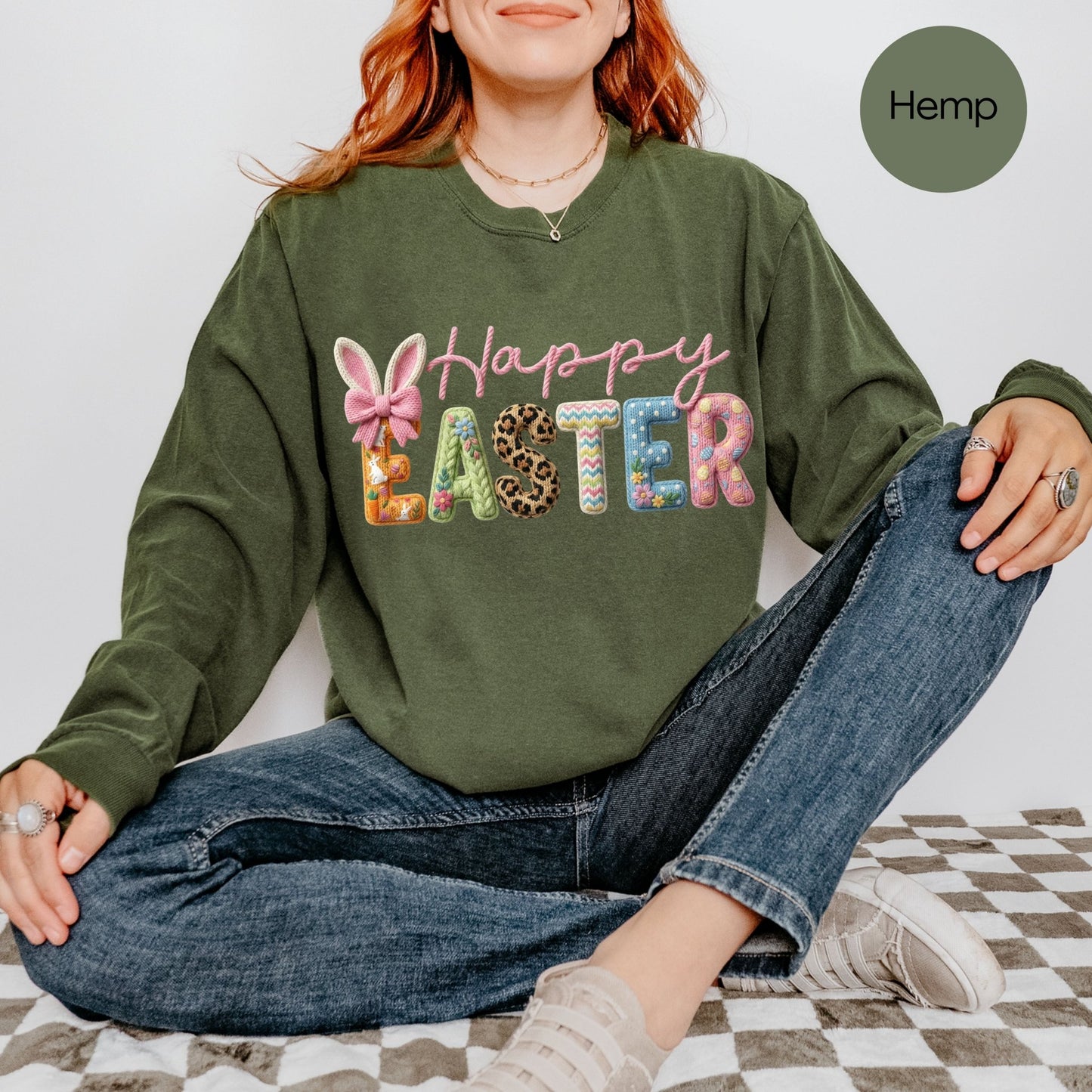Comfort Colors Happy Easter Shirt