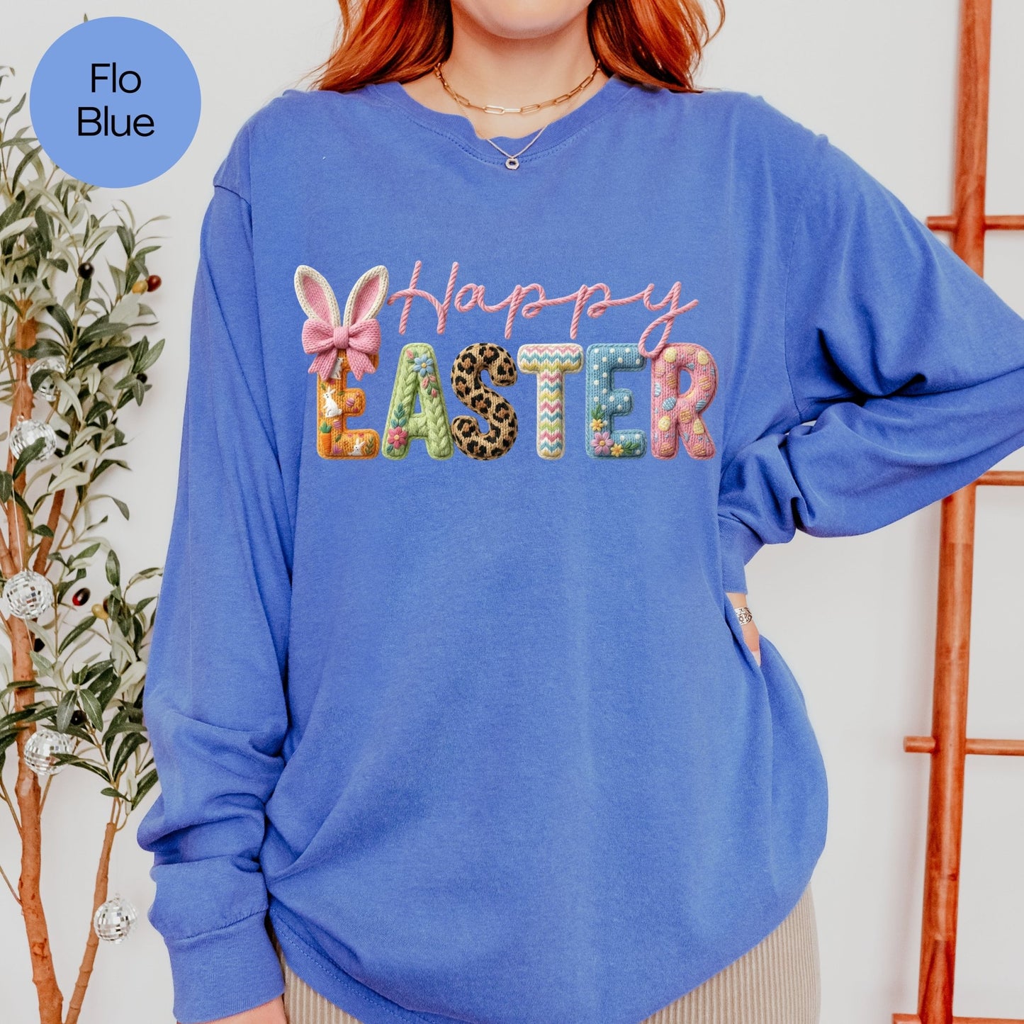 Comfort Colors Happy Easter Shirt