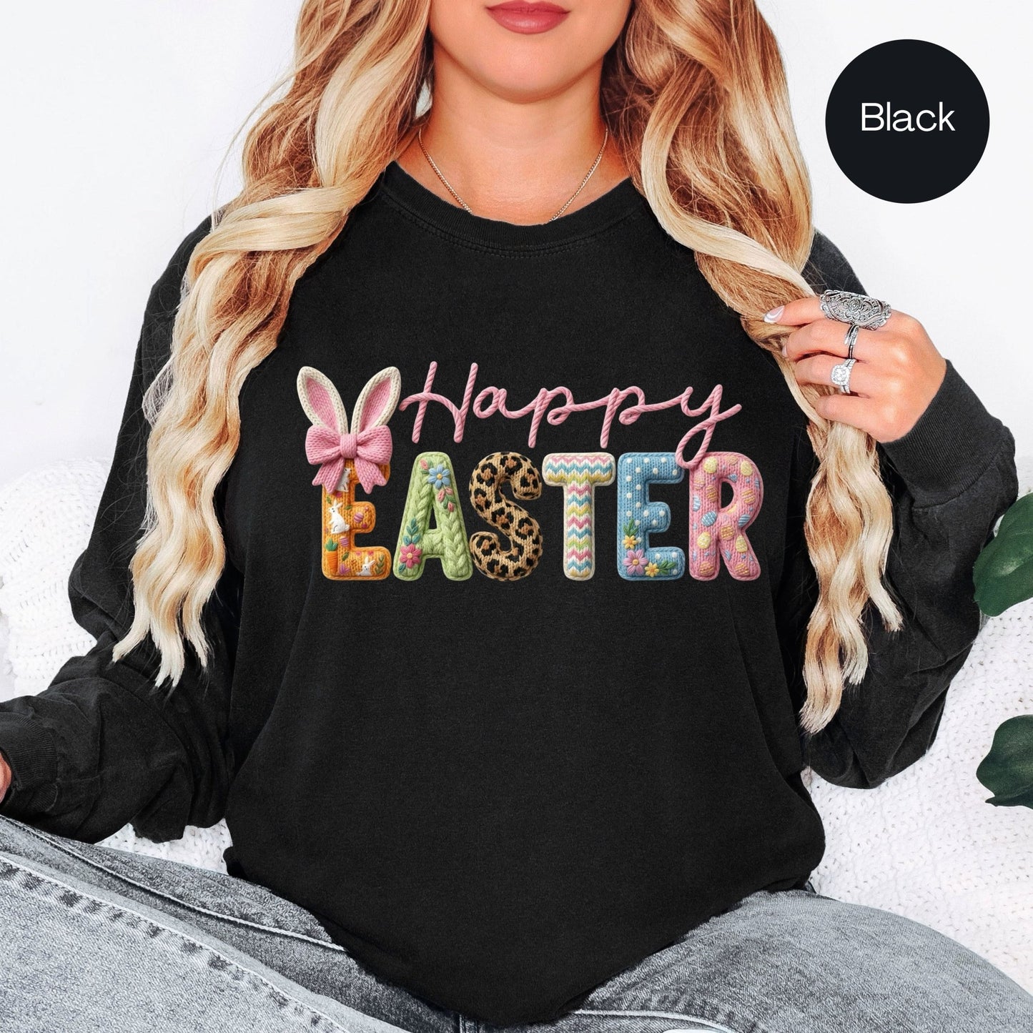 Comfort Colors Happy Easter Shirt