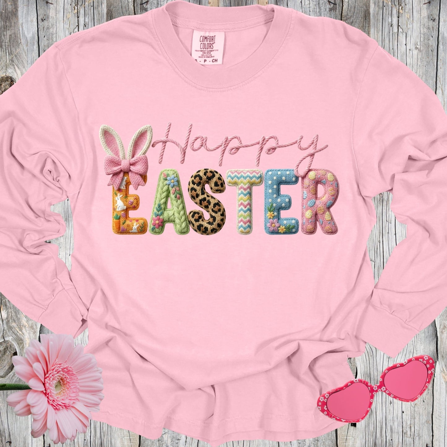 Comfort Colors Happy Easter Shirt