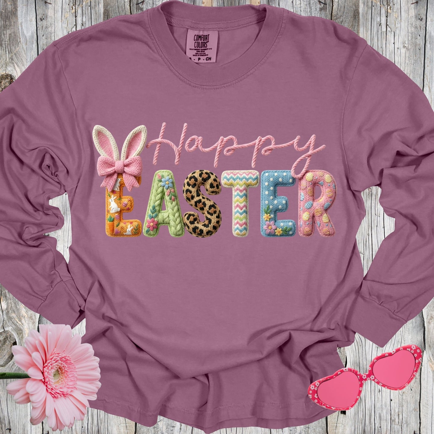Comfort Colors Happy Easter Shirt