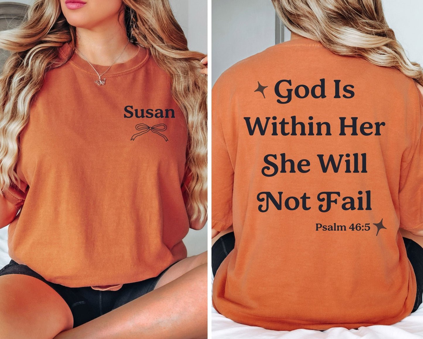 Custom God Is Within Her Tee