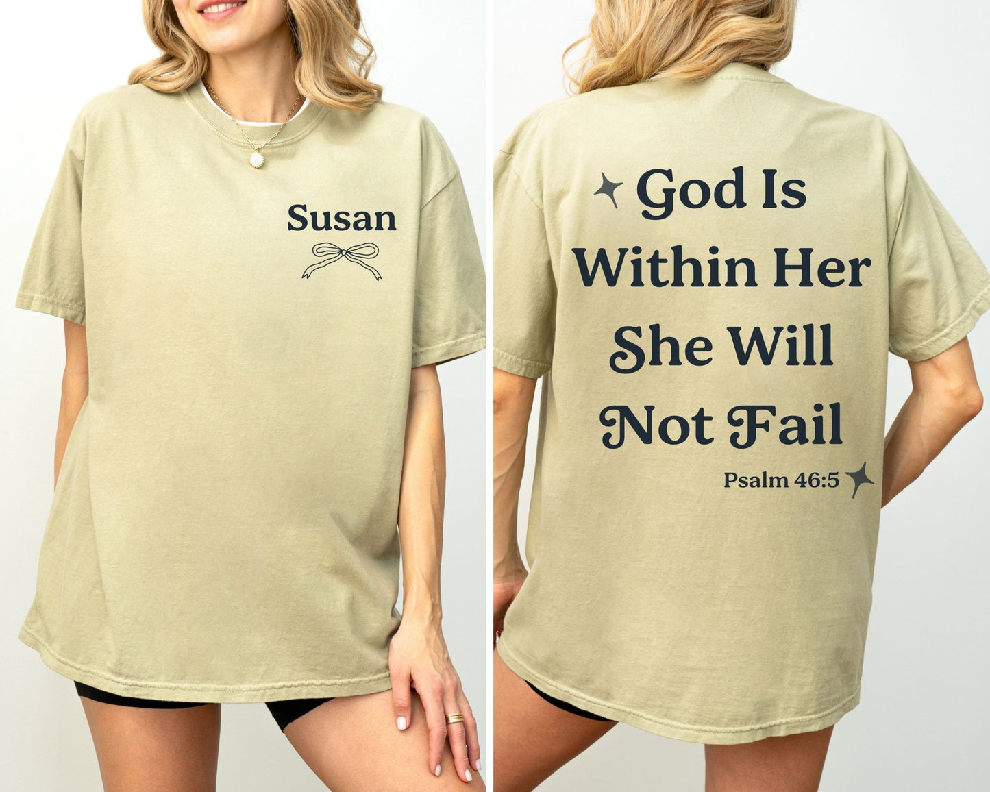 Custom God Is Within Her Tee