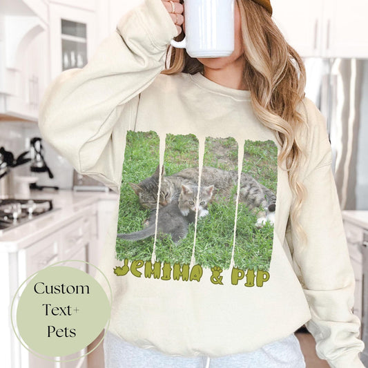 Custom pet lover gift that allows you to add photos of any pet or person, making it a thoughtful and unique keepsake for any animal owner.