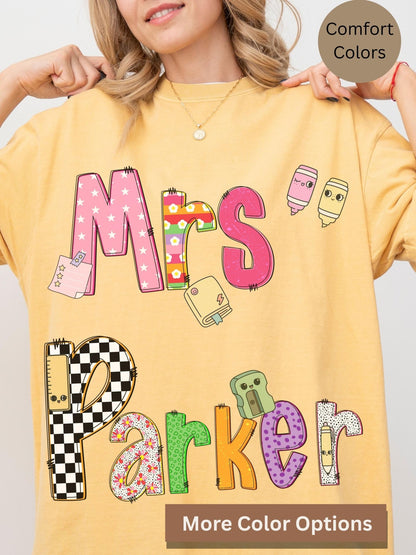 colorful teacher shirt