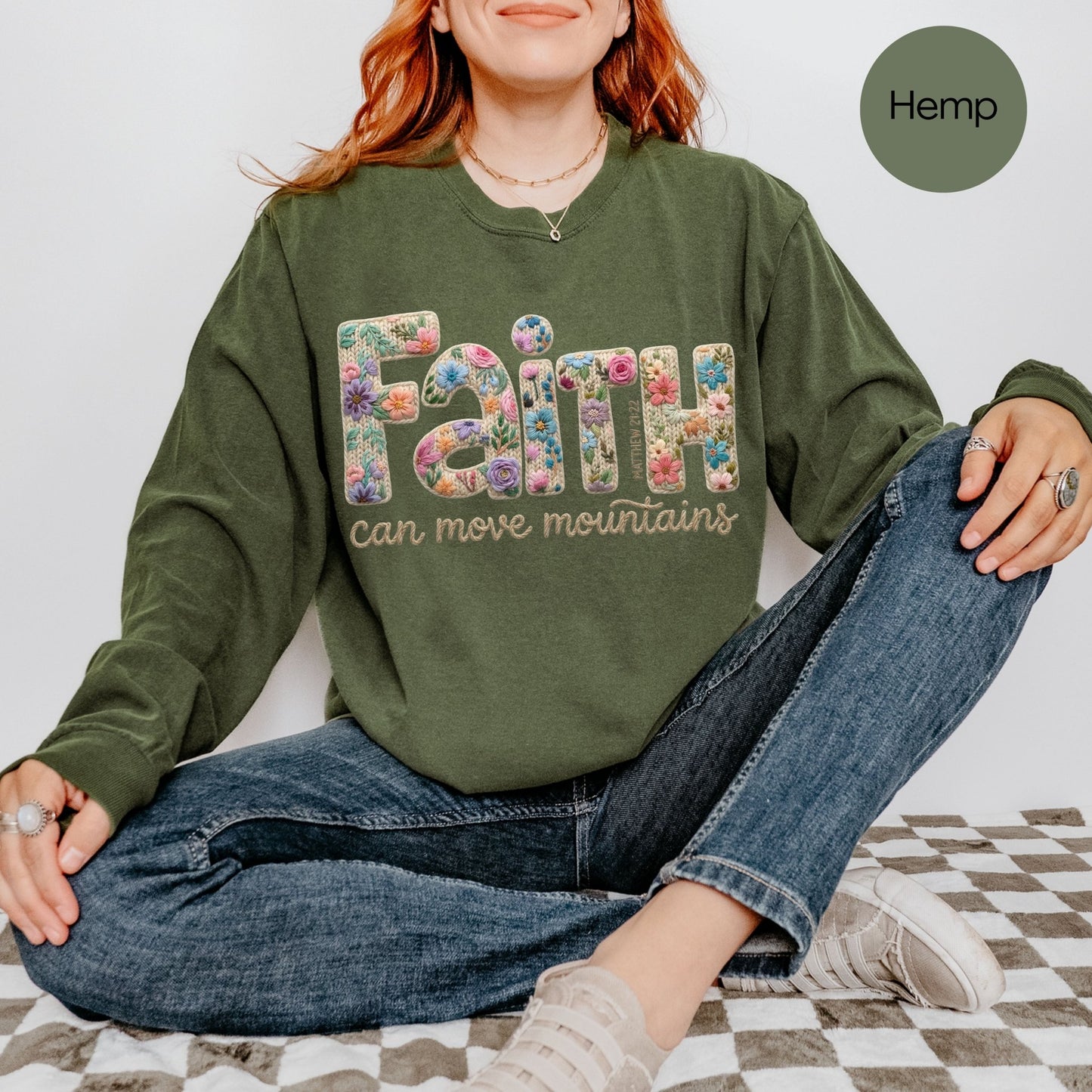 Faith Can Move Mountains Long Sleeve