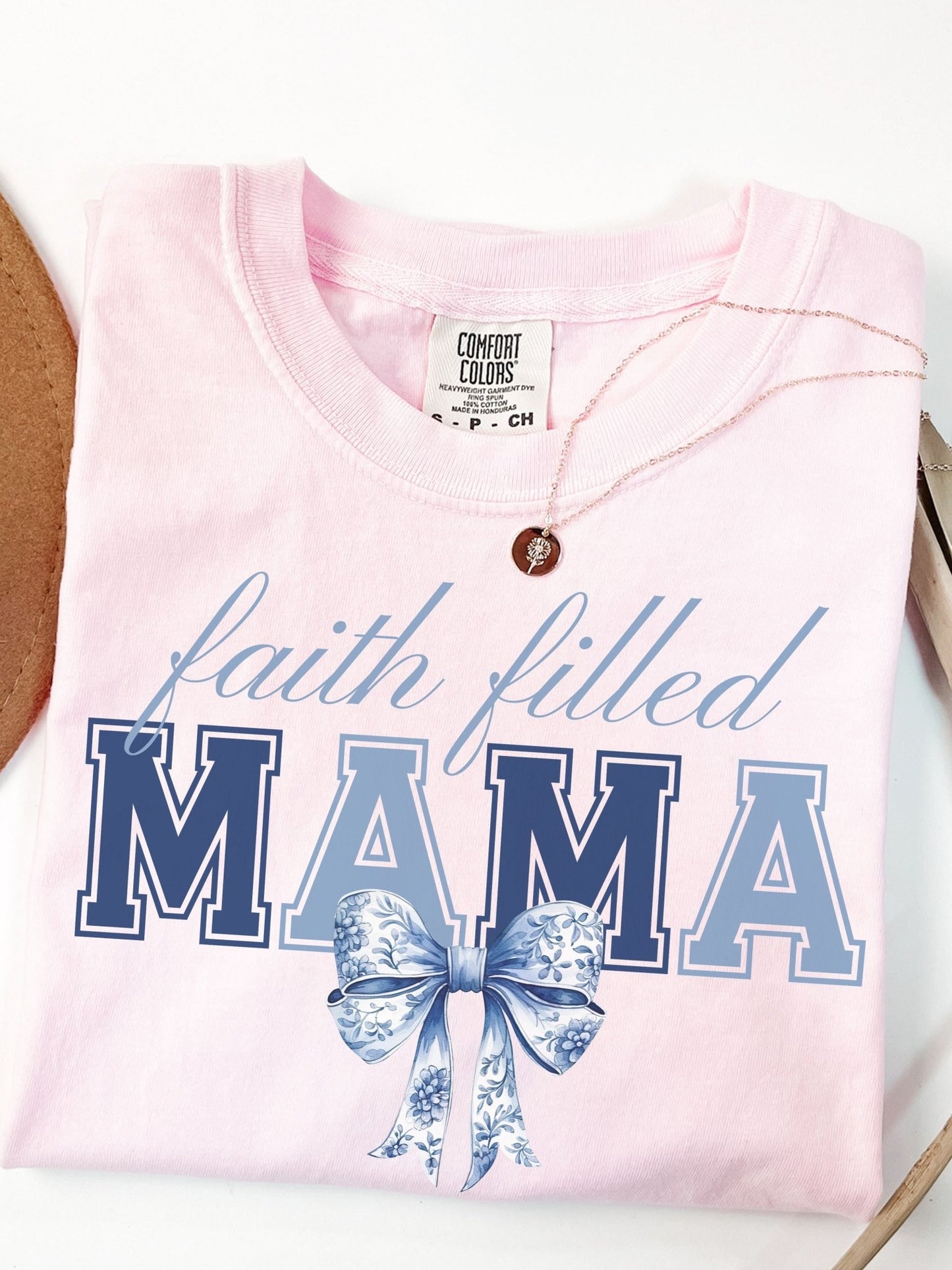 Faith Filled Christian Mama Tee