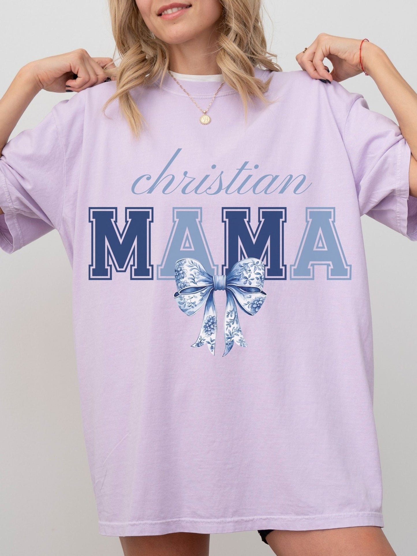 Faith Filled Christian Mama Tee