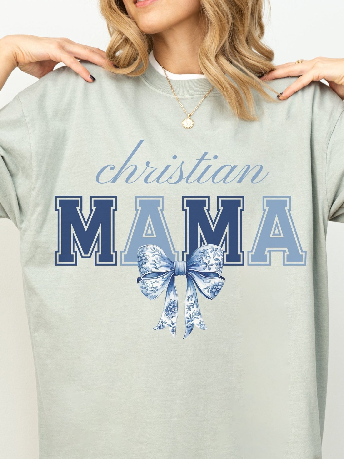 Faith Filled Christian Mama Tee
