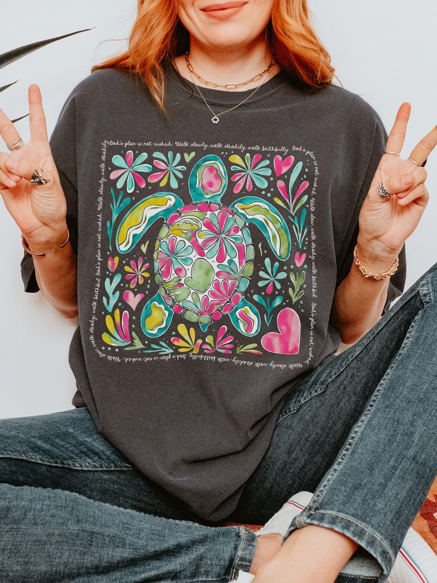 Women’s Christianity t-shirt with faith message and Jesus-inspired design on soft Comfort Colors fabric great for moms or Bible study groups
