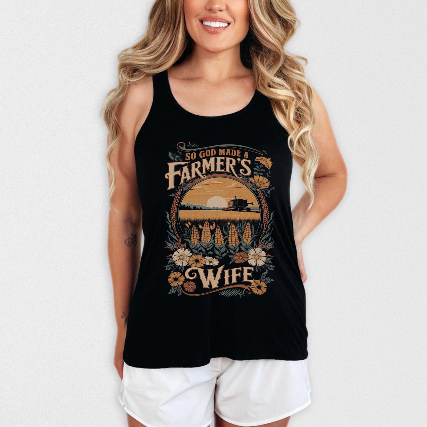 Farmer's Wife Tank – So God Made Shirt | Christian Country Comfort Fit Tank