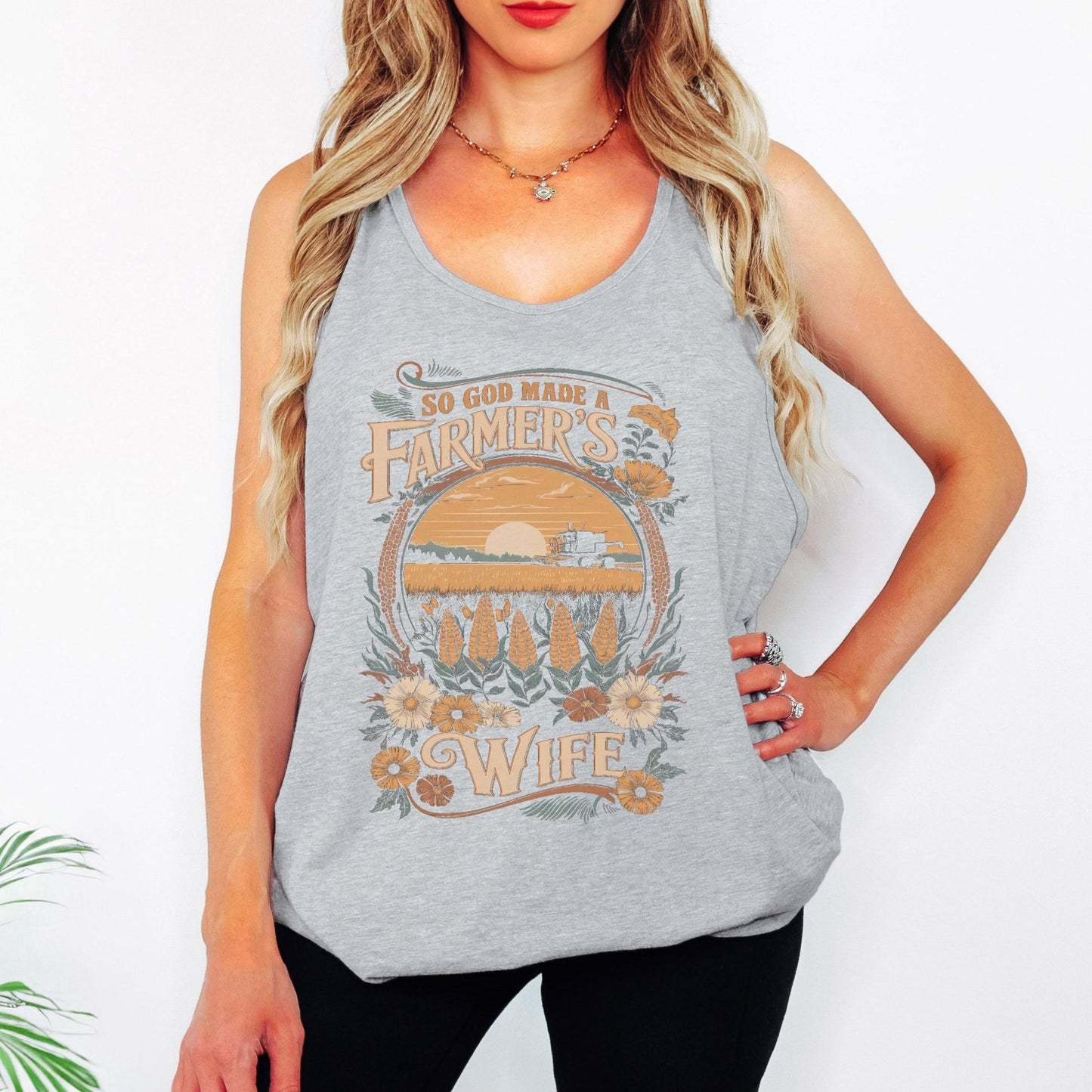 Farmer's Wife Tank – So God Made Shirt | Christian Country Comfort Fit Tank