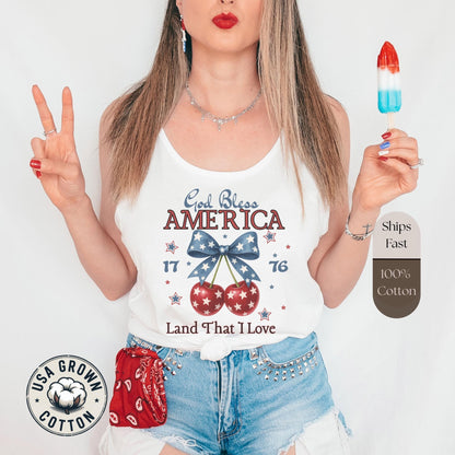 god bless america tank top