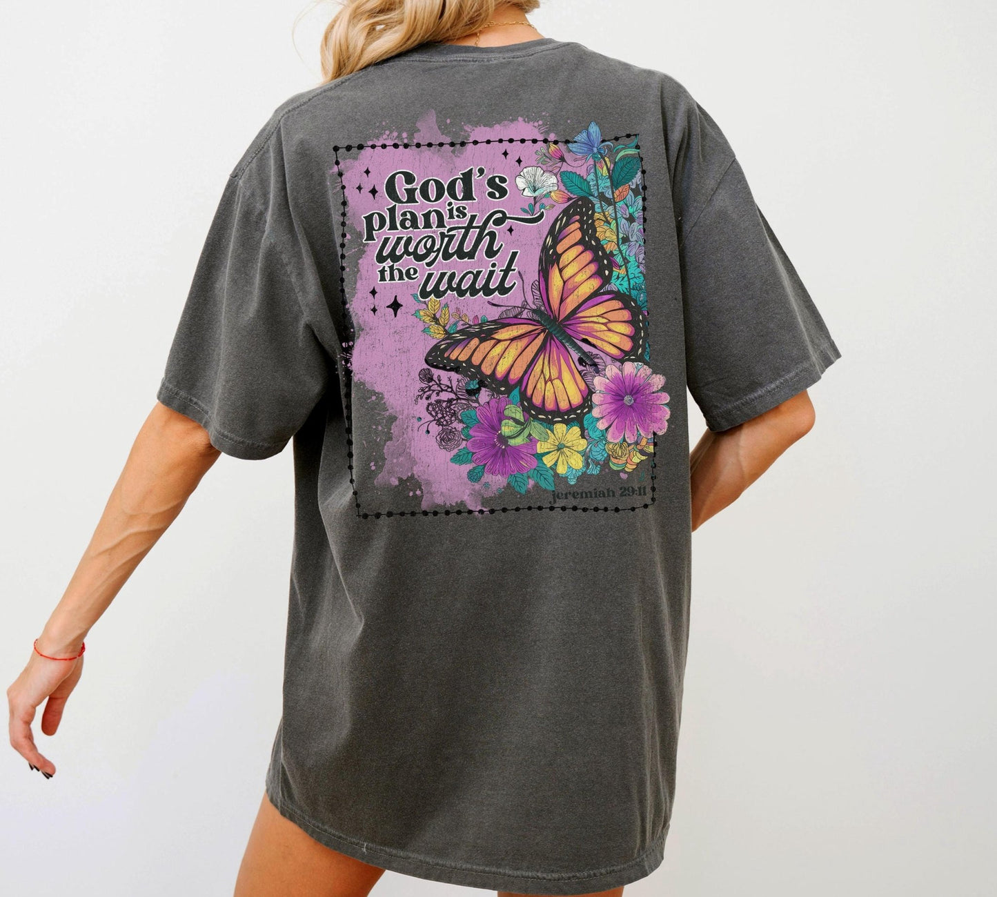 floral scripture tshirt