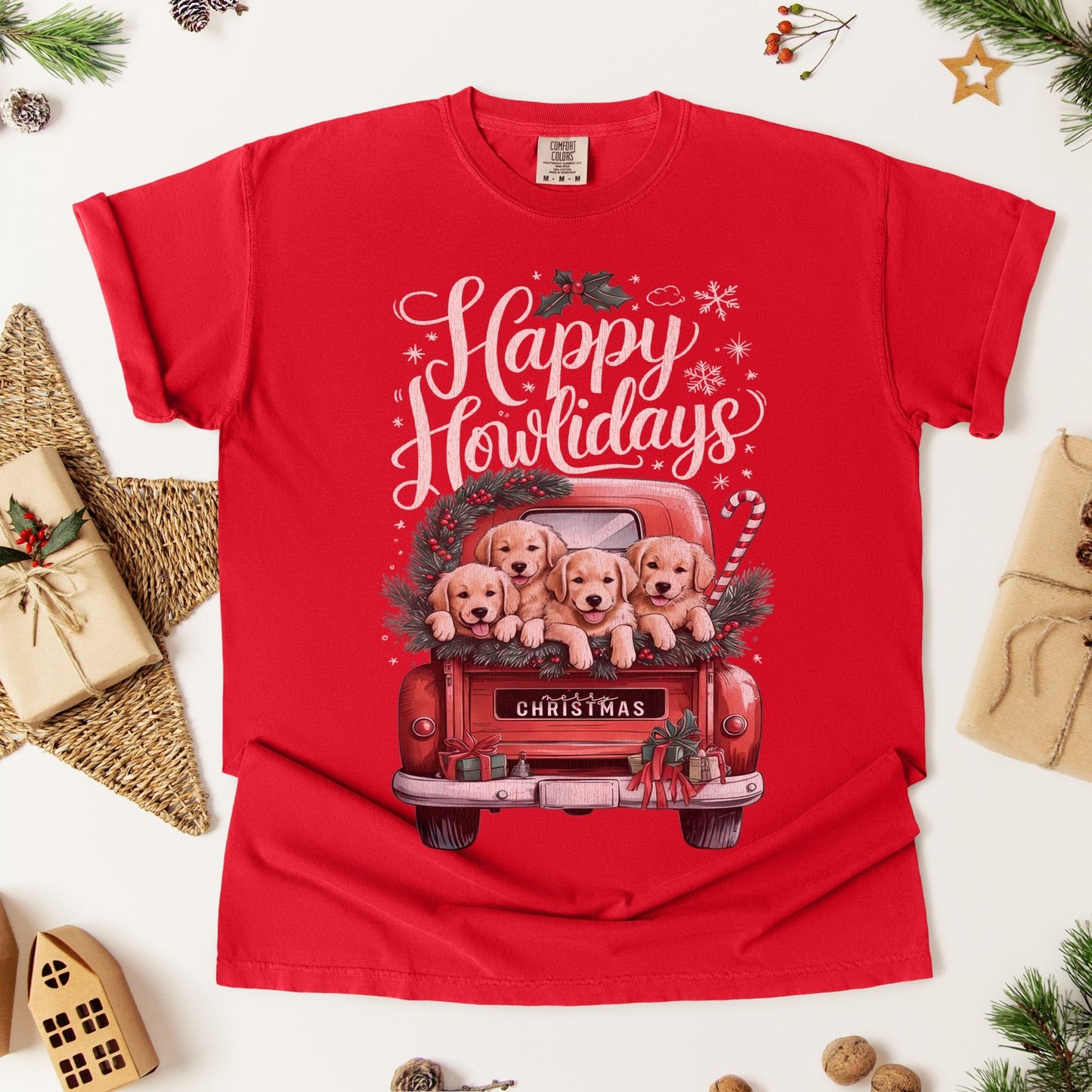 Happy Howlidays Christmas Tee