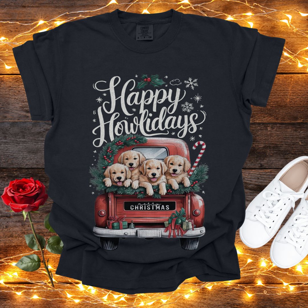 Happy Howlidays Christmas Tee