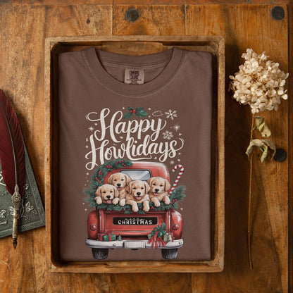 Happy Howlidays Christmas Tee