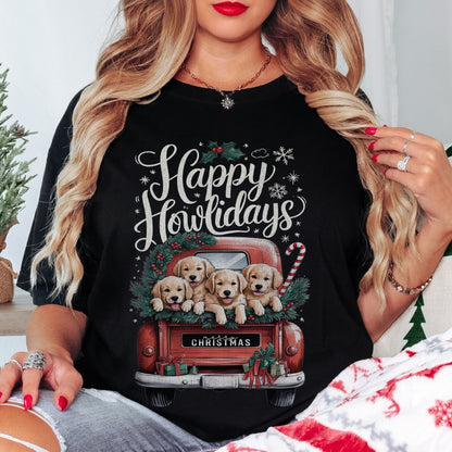 Happy Howlidays Christmas Tee