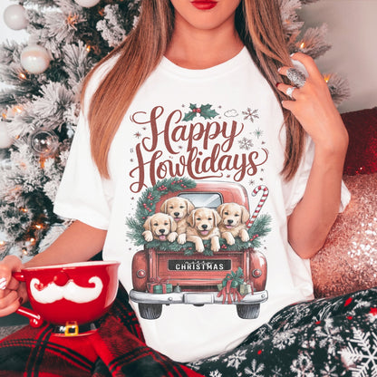 Happy Howlidays Christmas Tee