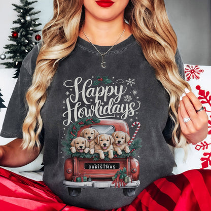 Happy Howlidays Christmas Tee