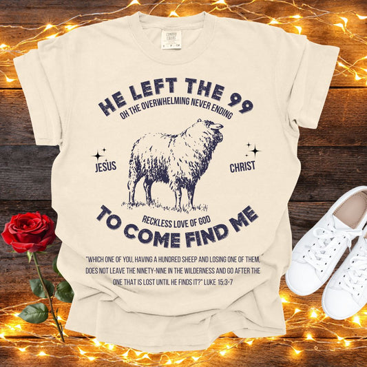 He Left the 99 Tee