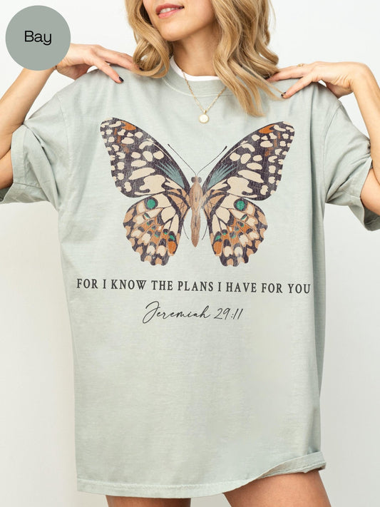 jeremiah 29 11 butterfly tee