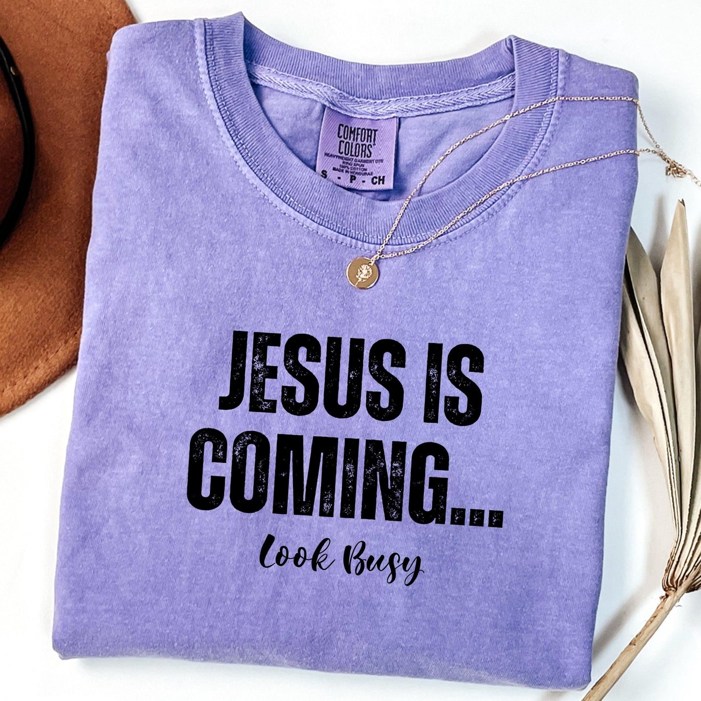 Jesus Lover Apparel with a vintage distressed text design, perfect for church, casual wear, or as a faith-based conversation starter.